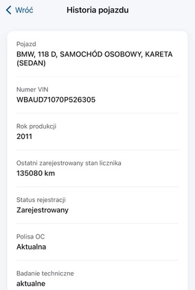 BMW Seria 1 cena 27900 przebieg: 138605, rok produkcji 2011 z Ustroń małe 704